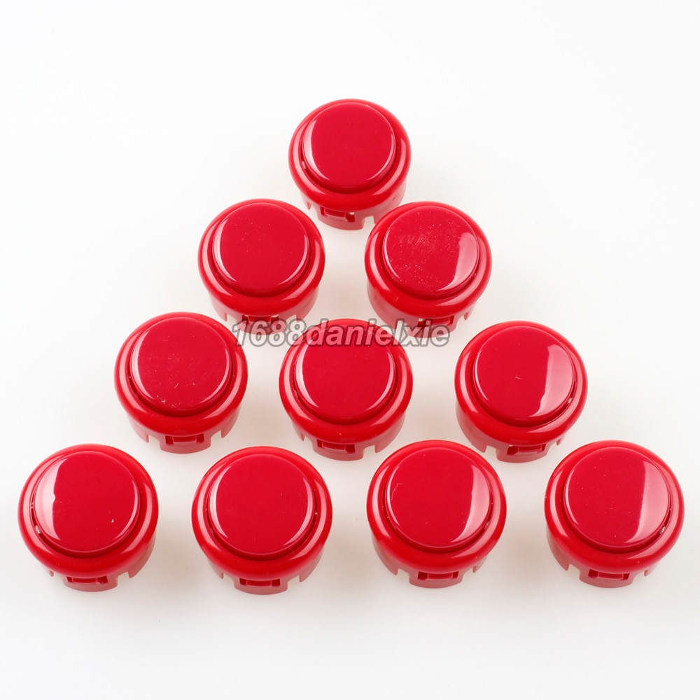 ο 10x oem 30mm Ǫ ư ü sanwa ̽ƽ OBSF-30 ư ̵ pc ƼĿ  jamma mame red color
